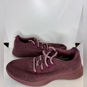 Allbirds Wool Runner Comfort Running Athletic Sneakers Shoes Womens 8 Burgundy